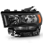 Halogen Headlight for Ram 2500 3500 (2019–2024) Left Side Black