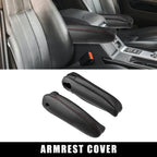 Front Seat Armrest Covers for Lexus RX300 RX330 RX350 Black w Red Stitches