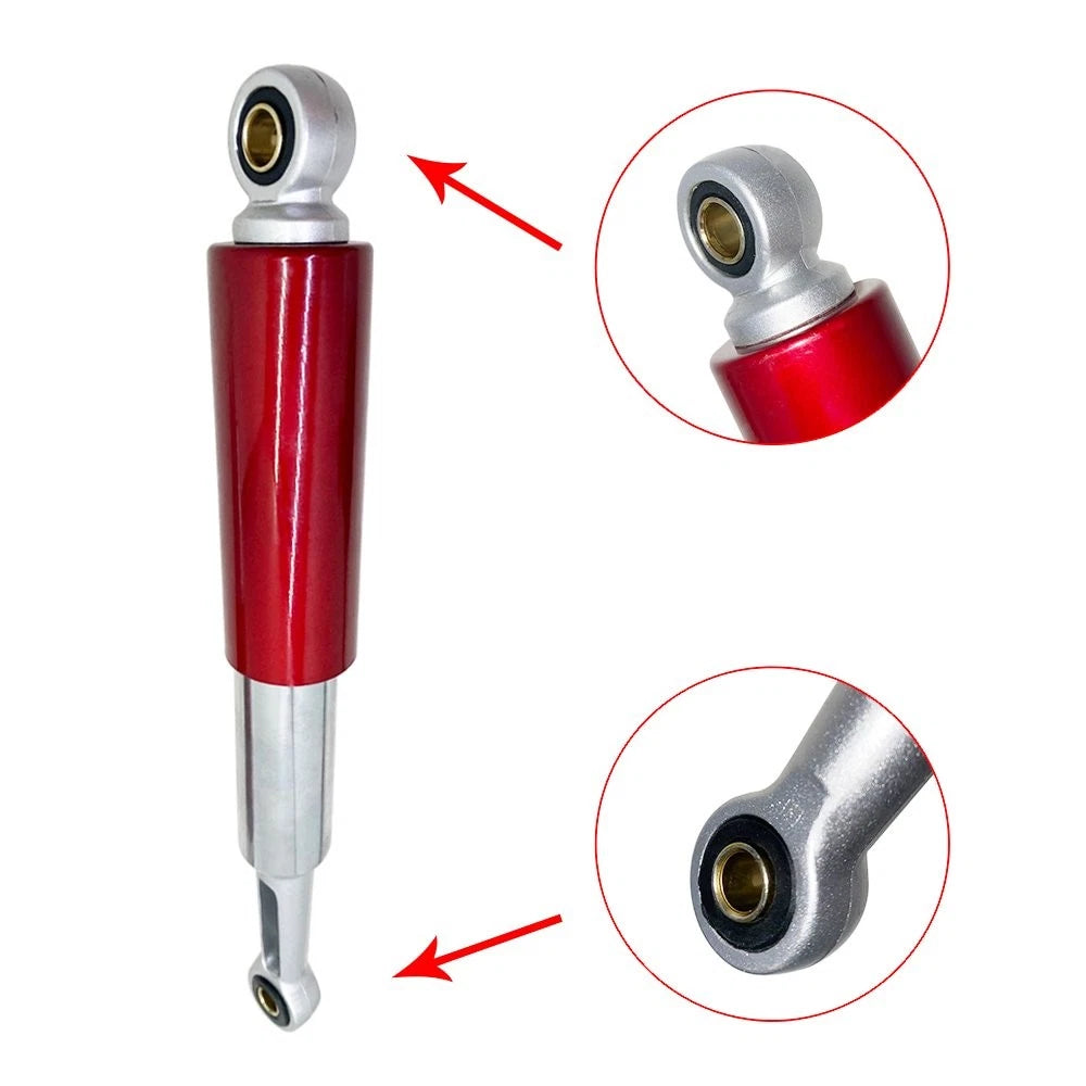 Set of 2 Red & Chrome Shocks for S65 CL/CT70 XL75 CL/CT/CM/S90 CM91 CT110 (345mm)