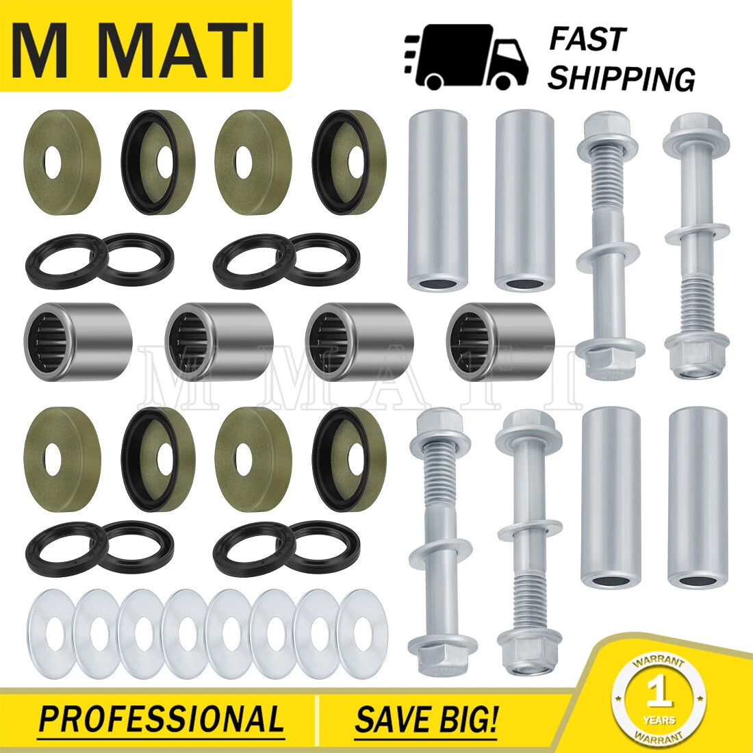 Front A-Arm Lower Bushings for Suzuki LTZ400 (2003–2014) & Kawasaki KFX400 (2003–2006)
