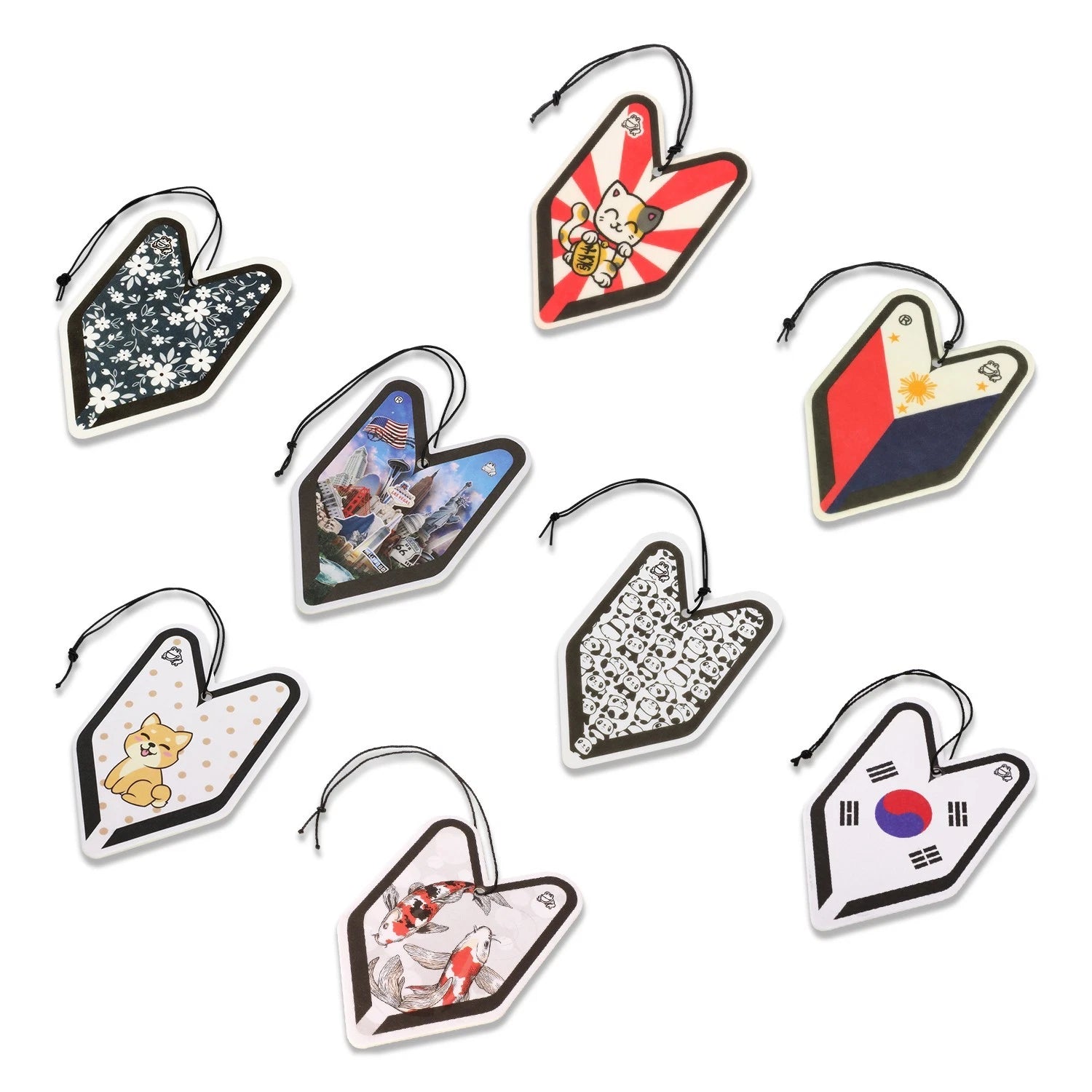 8pcs Air Freshener for Treefrog Young Leaf Wakaba (Office Use)