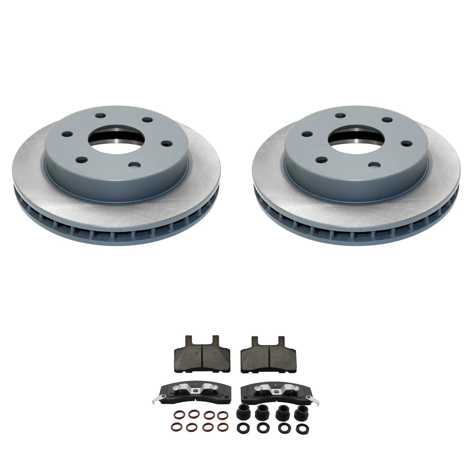 DuraGo Front Rotors & Bosch QuietCast Ceramic Pads Kit for K2500 Yukon (1999–2007)