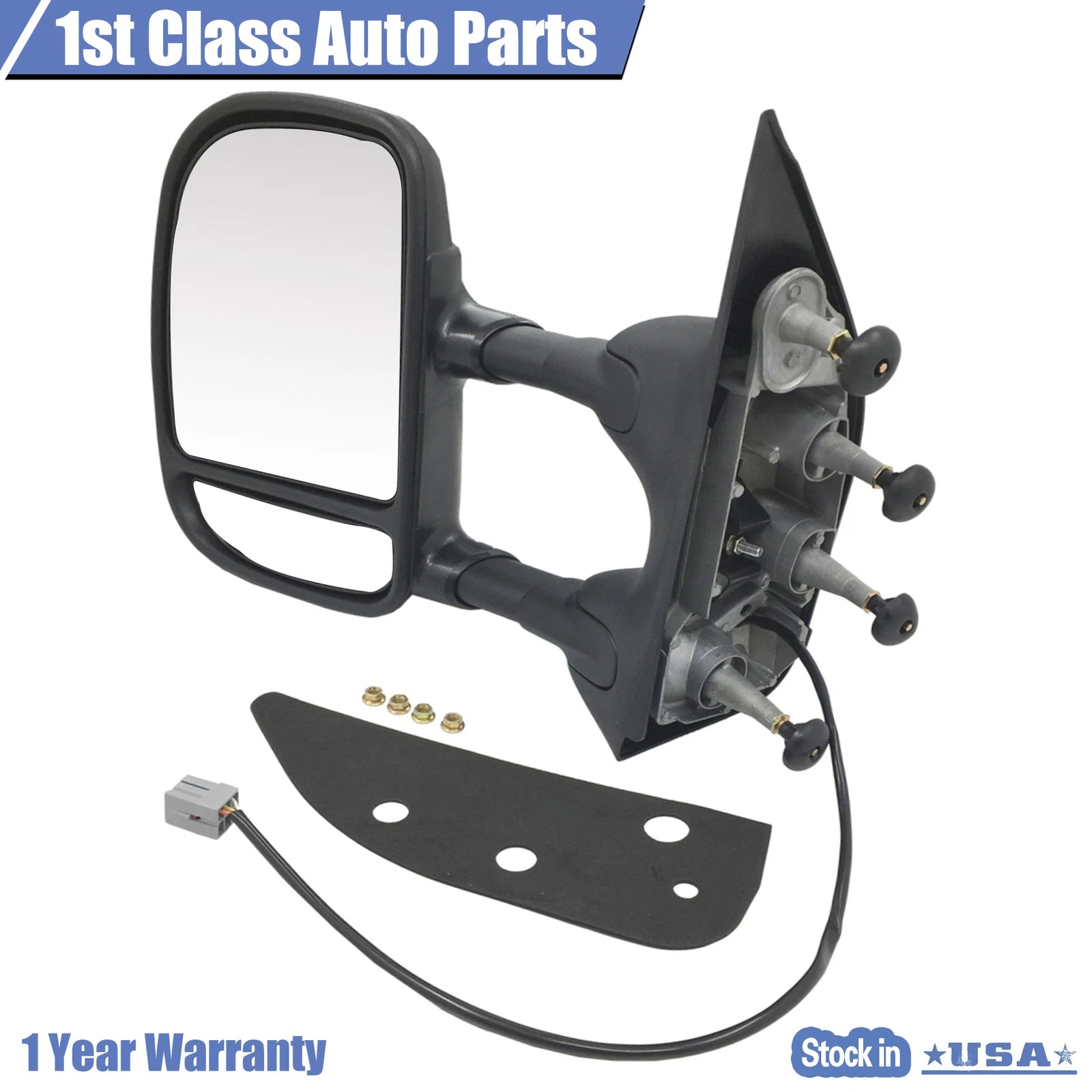 Left Towing Power Mirror for Ford E350 E-450 (2009–2016)