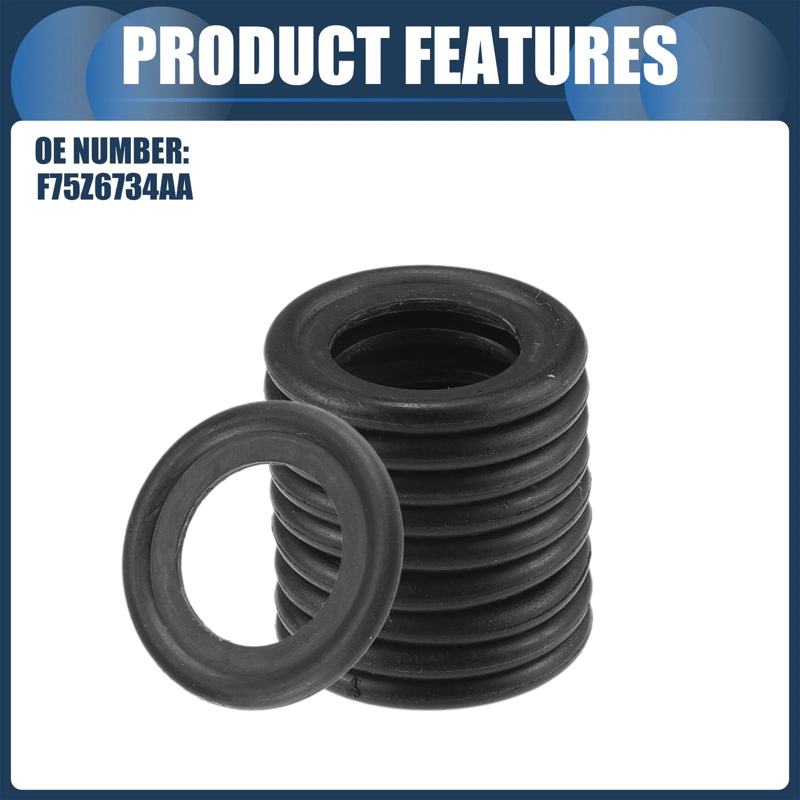 25pcs Oil Drain Plug Gaskets 14mm ID No.F75Z6734AA for Ford Crown Victoria (1992–2011)