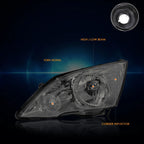 OE Style Headlights for Honda CR-V (2007–2011) Smoked Housing Clear Side