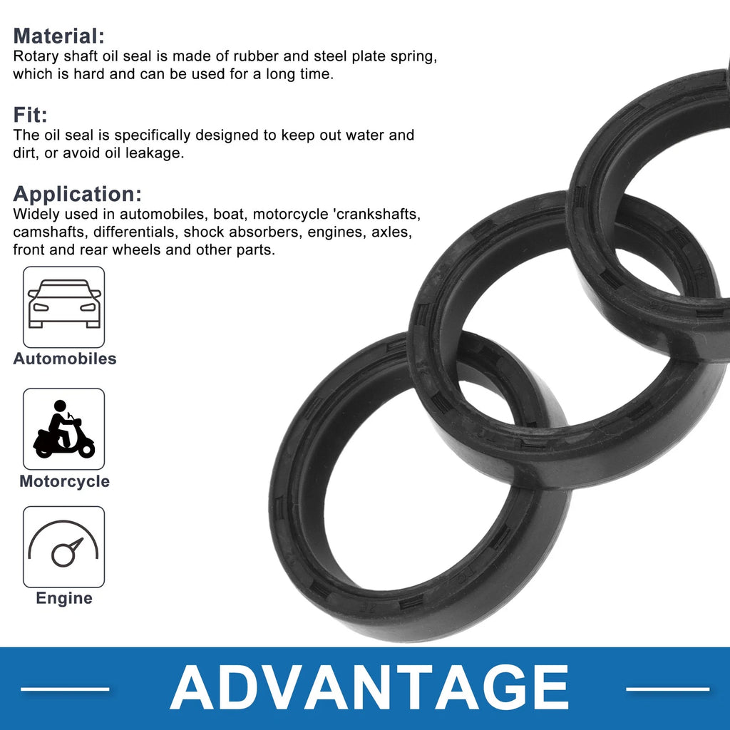 Set of 5 Oil Seal Rotary Shaft Seal for Various Models (25x32x7mm)