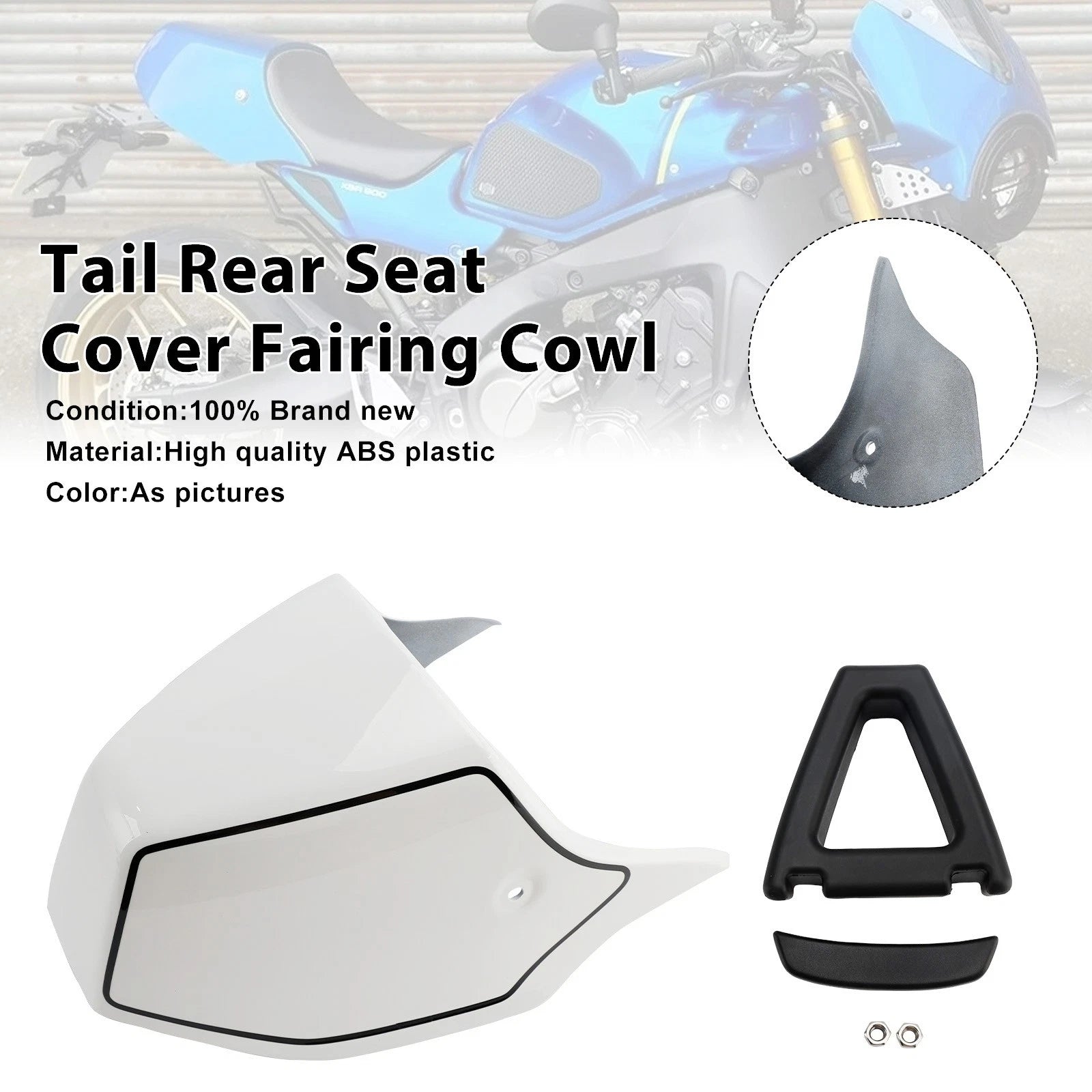 Rear Tail Pillion Seat Fairing Cover for Yamaha XSR900 (2022–2025) White