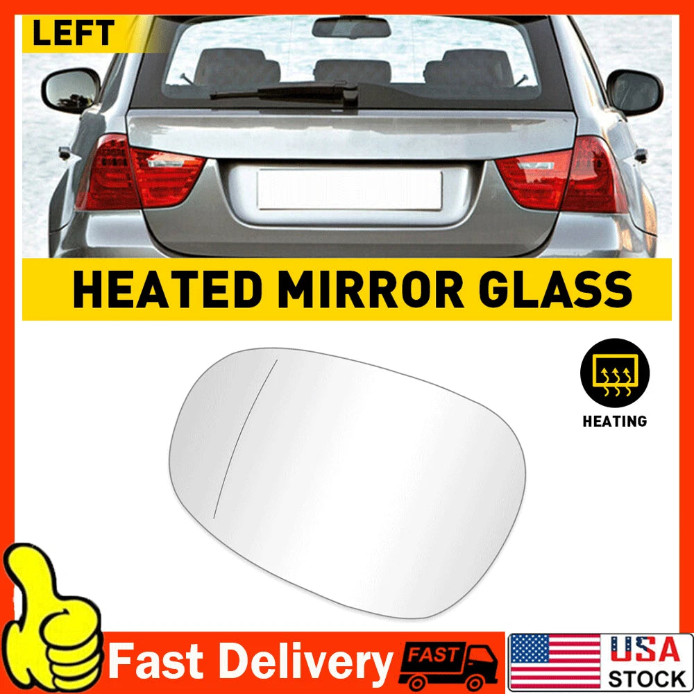 Heated Driver Side Mirror Glass for BMW E90 E91 E92 E93 (2009â2013)