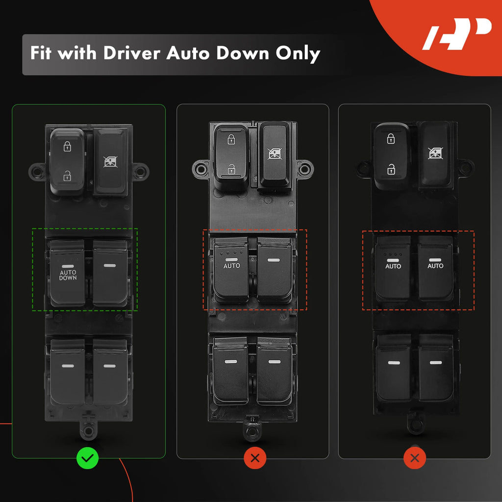 Front Left Power Window Switch for Kia Optima (2011-2013)