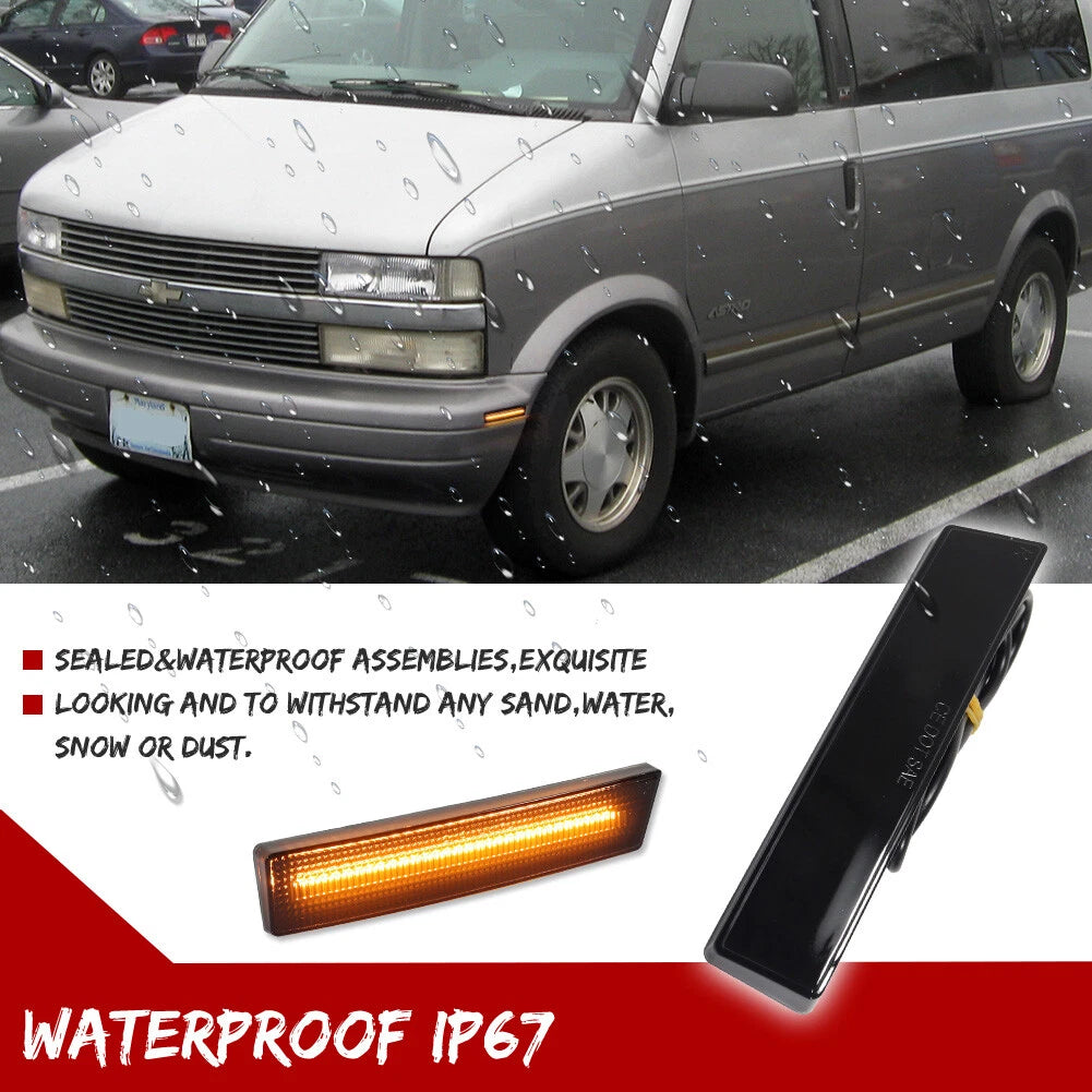 Amber LED Front Side Marker Lights for Chevy Astro / GMC Safari (1995–2005)