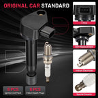 6X Ignition Coil & Spark Plugs for Acura MDX V6 3.5L (2001–2006) UF242