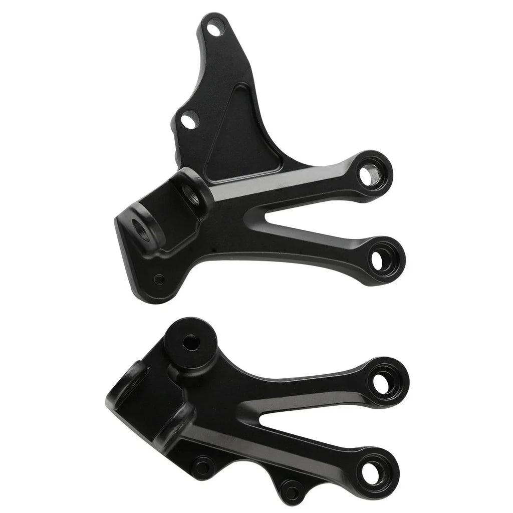 Matte Black Front Footrest Pegs for Kawasaki Ninja ZX10R (2004-2005)