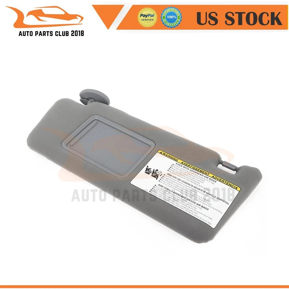 Driver Left Sun Visor for Toyota Tacoma (2005–2015) Med Gray with Extension