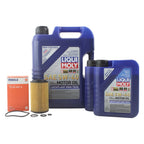 Oil Change Kit for Mercedes M272 (7L Liqui Moly 5W-40, Mahle)