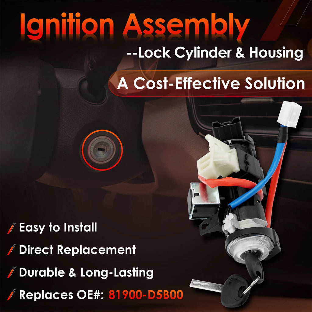 Ignition Lock Cylinder Switch & Housing for Kia Optima (2016-2020)