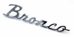 Chrome Fender Script Trim Emblems with Clips for 1966–1977 Ford Bronco