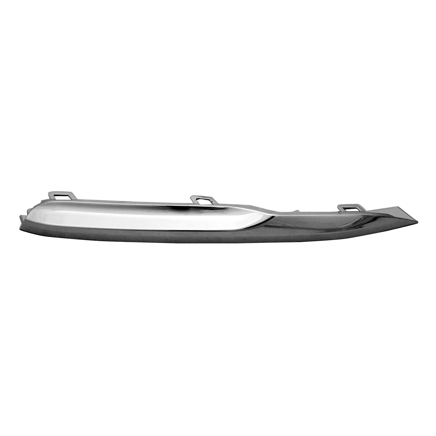 Replacement Chrome ABS Plastic Front Passenger Side Bumper Cover Molding