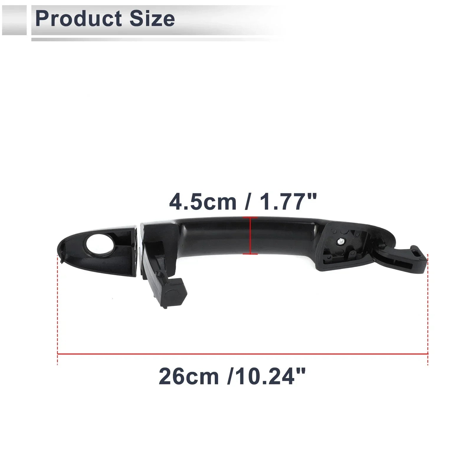 Front Left Car Exterior Door Handle for Hyundai Santa Fe (2007-2012)