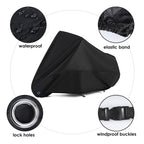 Motorcycle Cover for L-3XL (Winter, Waterproof, Outdoor Storage)