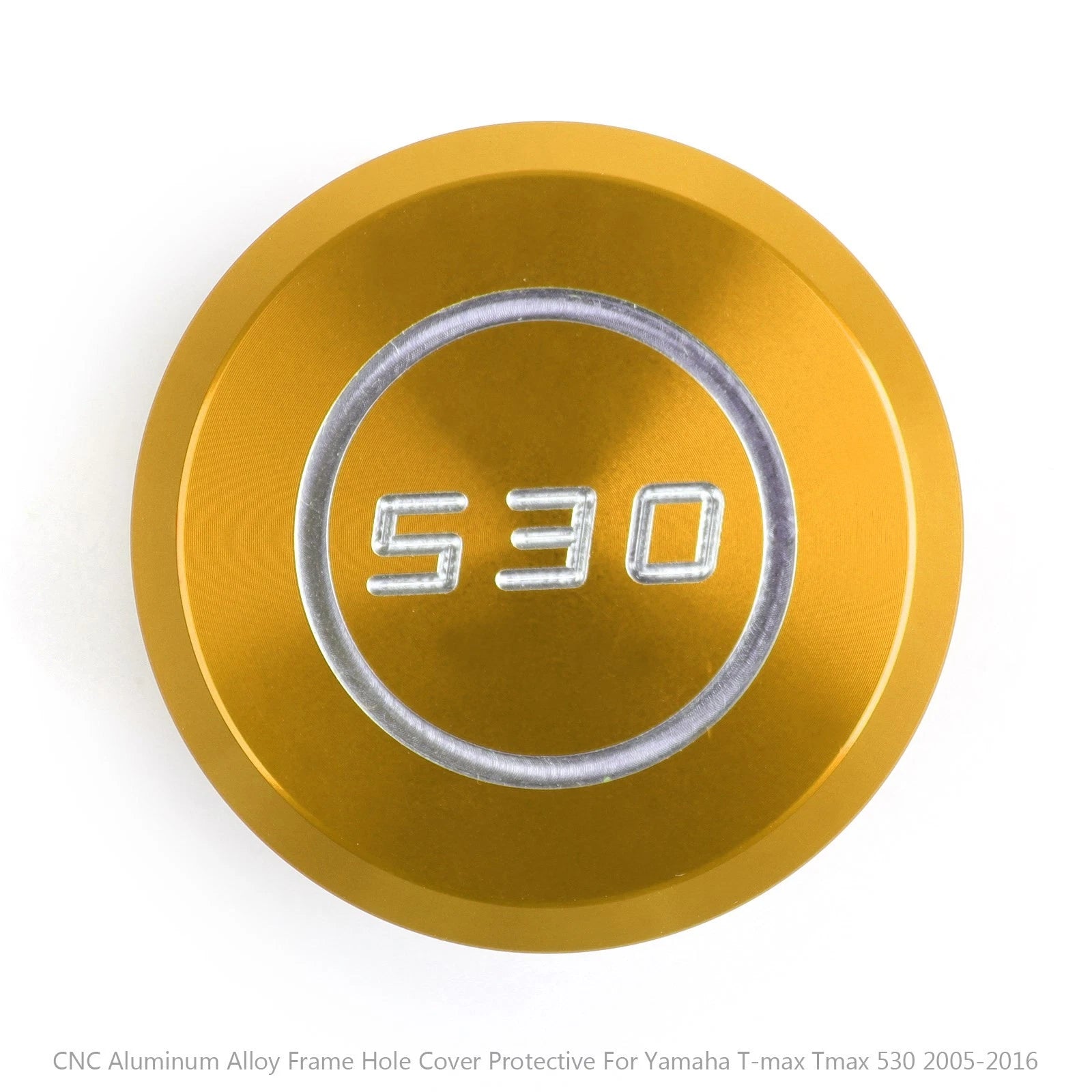 CNC Frame Hole Plug Protector Gold for Yamaha T-Max 530 (2005–2016)