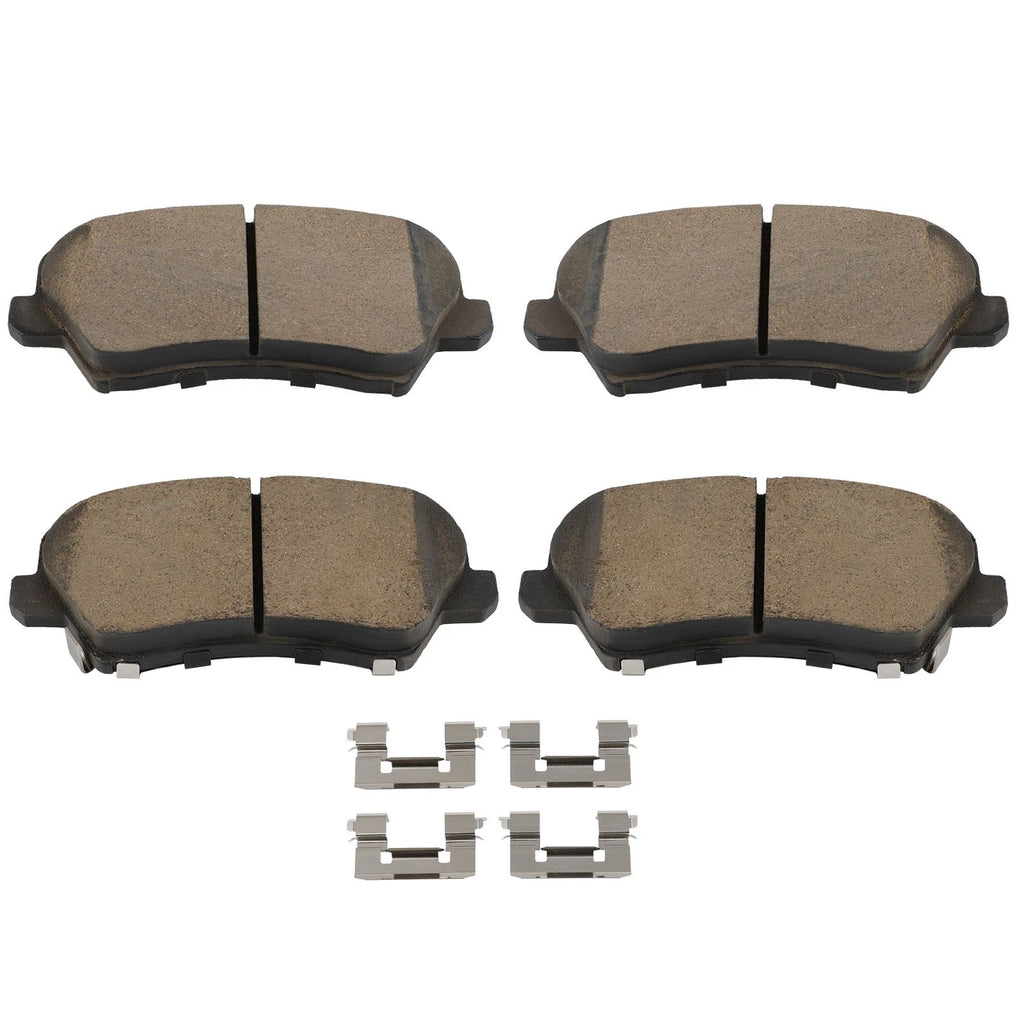 4X Front Brake Ceramic Pads for Hyundai Elantra GT (2016–2017) D1971-9197