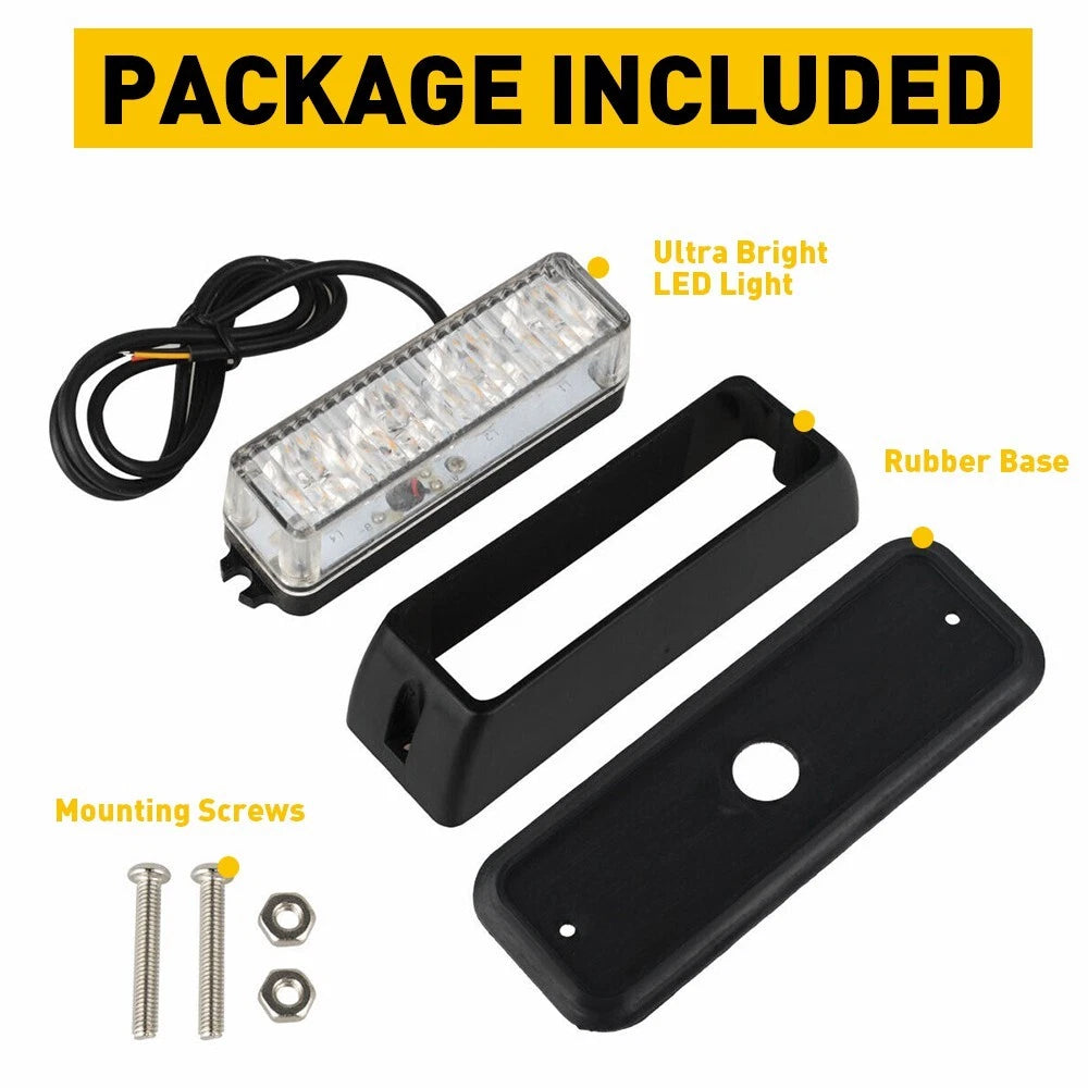 1X 4LED Strobe Light for Pickup Truck (24V-12V)