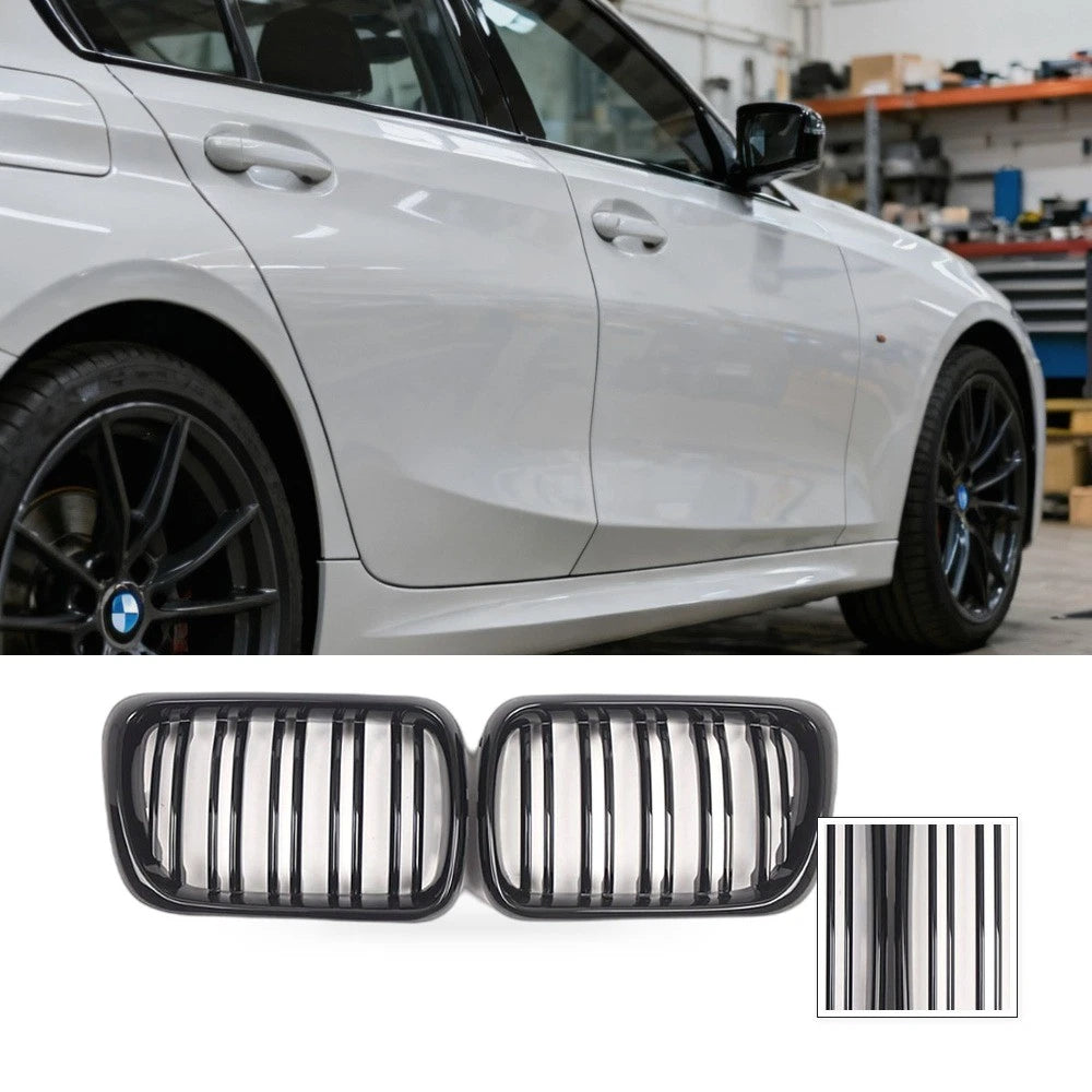 Black Double Line Grille for BMW 3 Series E36 (1997–1999)