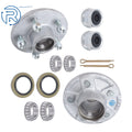 Set of 2 Galvanized Trailer Hub Kit for 3500 lbs Trailer (Year Range)