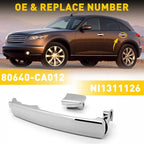 Front Passenger Exterior Door Handle for Nissan Rogue (2008–2013)