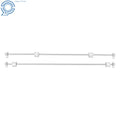Set of 4 Linear Motion Rails for Precision Applications (800mm Length)