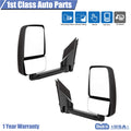 Pair Manual Side View Mirrors for Chevrolet Express GMC Savana (2003–2017)