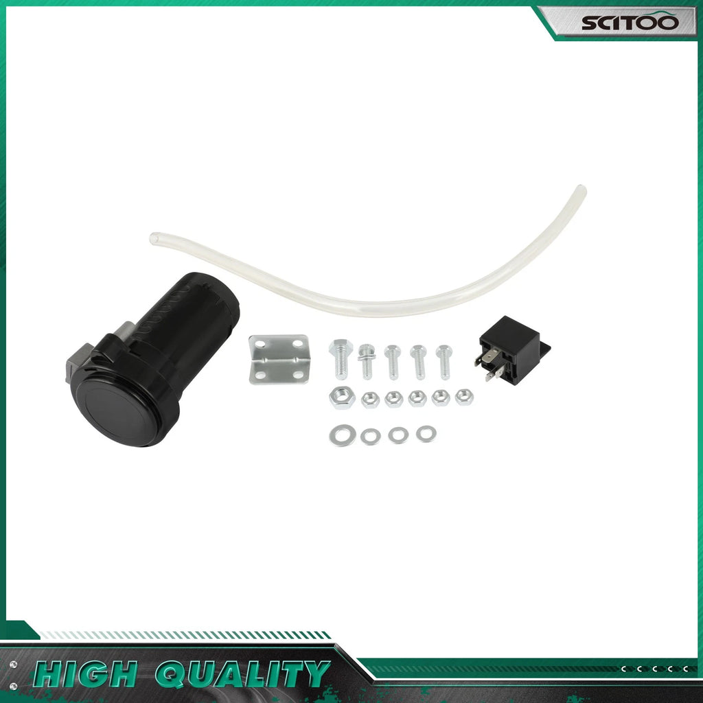 Dual Trumpet Air Horn System Kit for Car Truck Boat (12V)