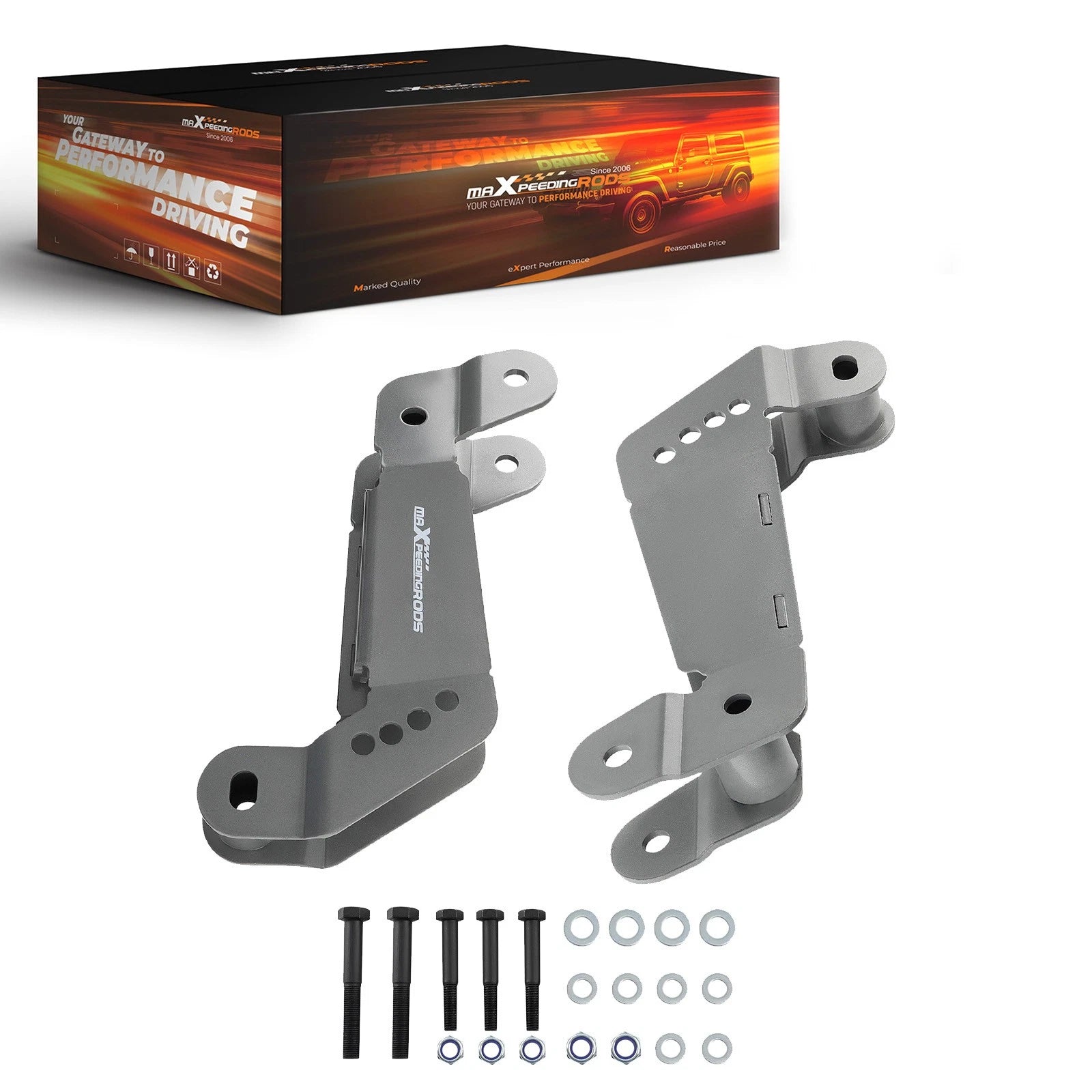 Front Control Arm Drop Bracket for Jeep Wrangler JK (2007–2018) 2-4" Lift