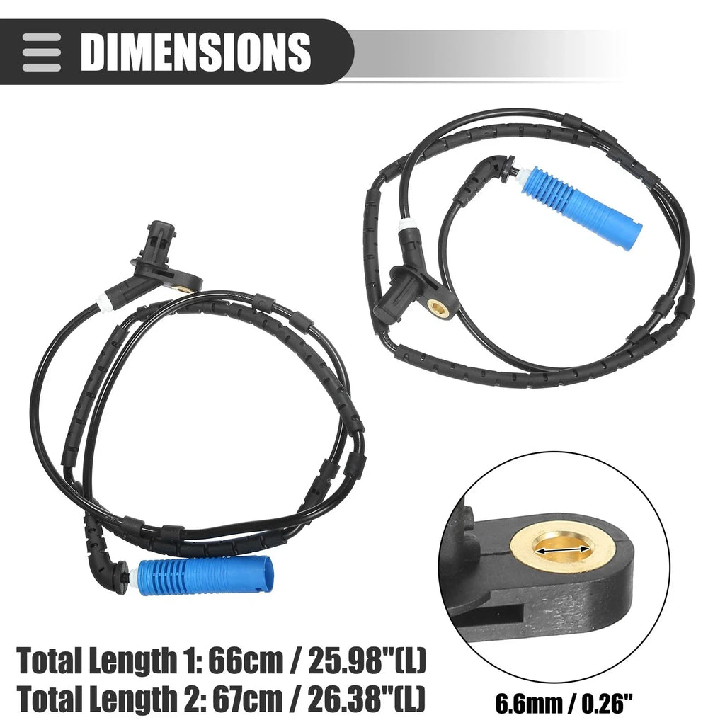 Rear Left Right ABS Sensors for BMW 325Ci (2001-2006)