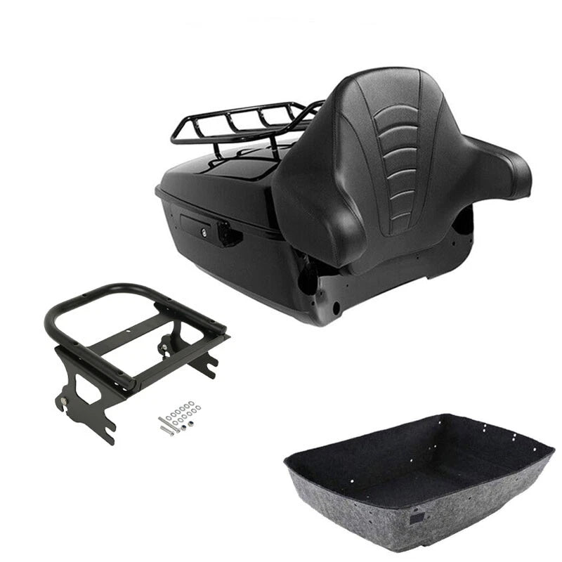 Trunk Luggage Backrest Mount Rack for Harley Touring Road Glide (1997–2008)