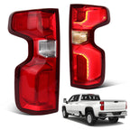 Pair LED Tail Lights for Chevy Silverado 1500 (2019–2026)