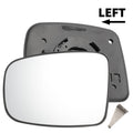 Left Side White Mirror Glass for Hyundai I10 (2007–2010)