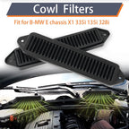 2X Cabin Air Cowl Filters for BMW E82 E88 E90 E92 135i 328i X1 (2007–2015)