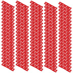 Set of 100 Red Socket Gaskets for Electrical Installations