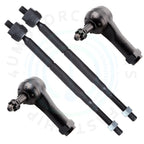 Set of 4 Inner Outer Tie Rod Links for Saturn Ion (2003–2007)