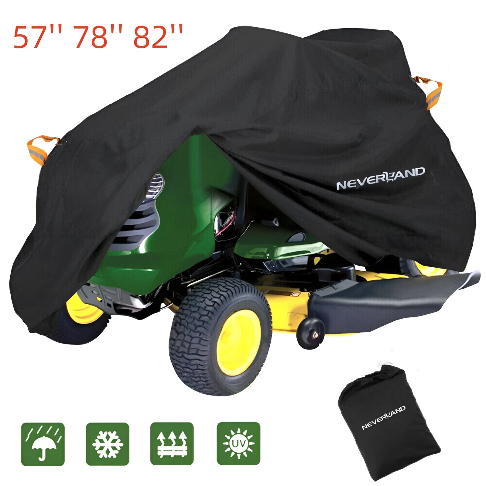 Lawn Mower Tractor Cover for Outdoor Waterproof Protection (Universal Fit)