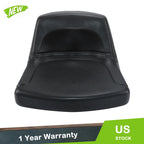 Garden Tractor Seat for Lawn Mower (Black Low Back)