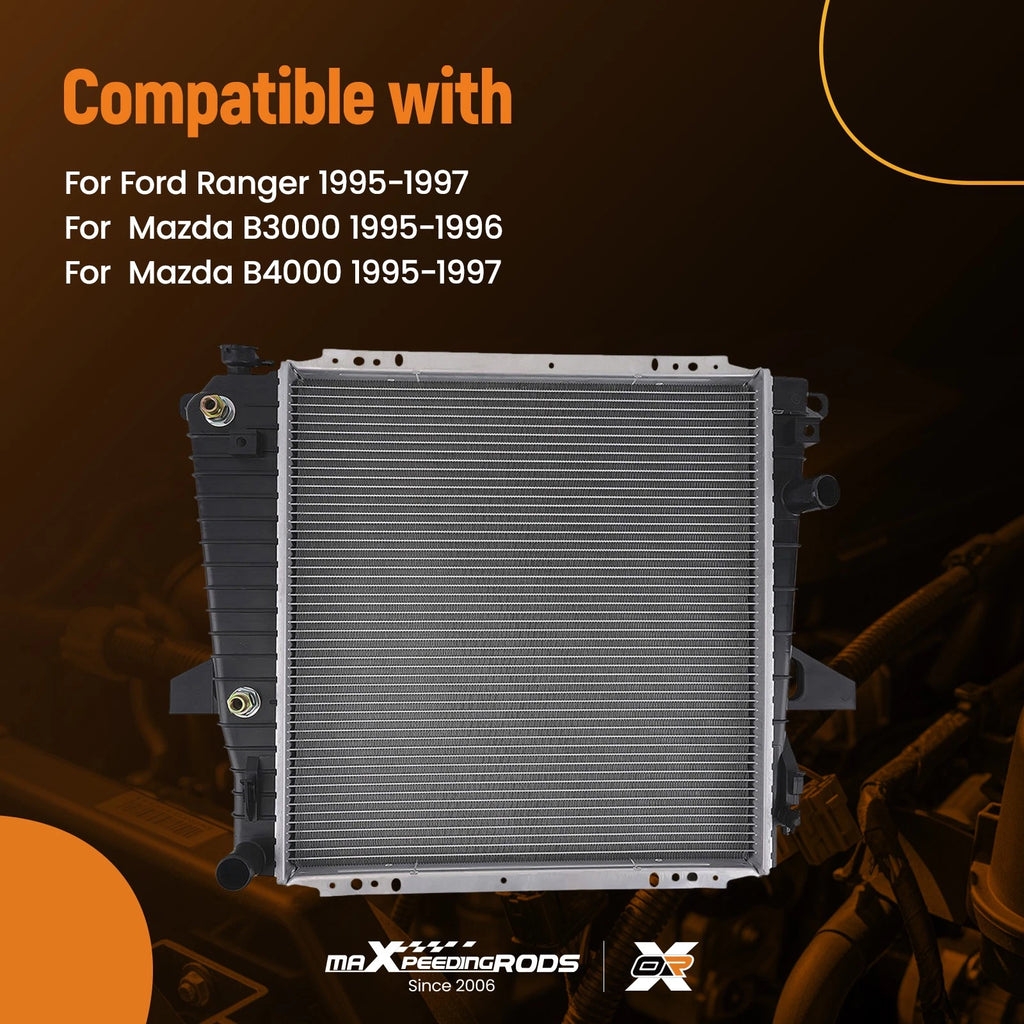 Cooling Radiator for Ford Explorer (1995–1997) 4.0L V6 AT/MT Cross Flow