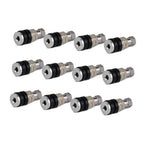 Set of 12 Chrome Tire Valve Stems for Go-karts, Hot Rods