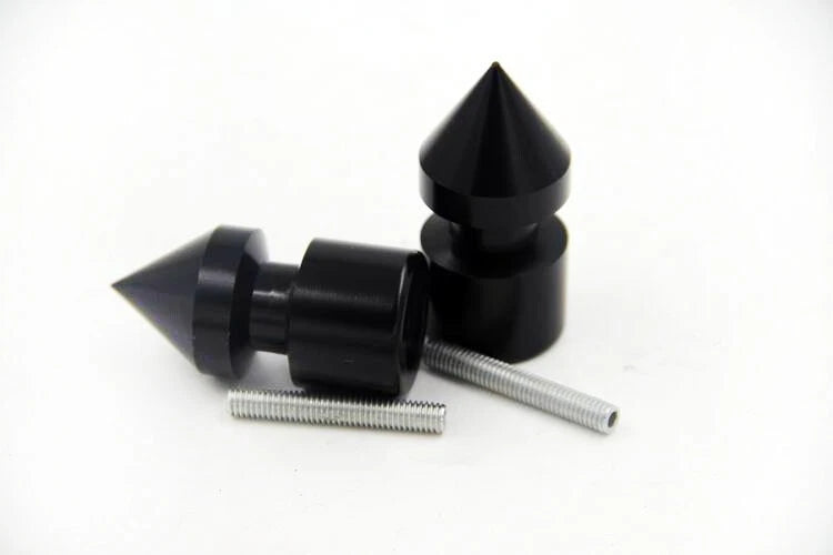 Black Spike Swingarm Spools 6mm for Aprilia Dorsoduro 750 (2008–2009)