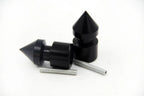 Black Spike Swingarm Spools 6mm for Aprilia Dorsoduro 750 (2008–2009)