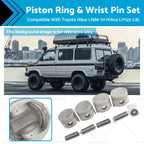 Set of 4 Engine Piston Rings & Wrist Pins for Toyota Hilux LN86 LN111 (1984–1997)
