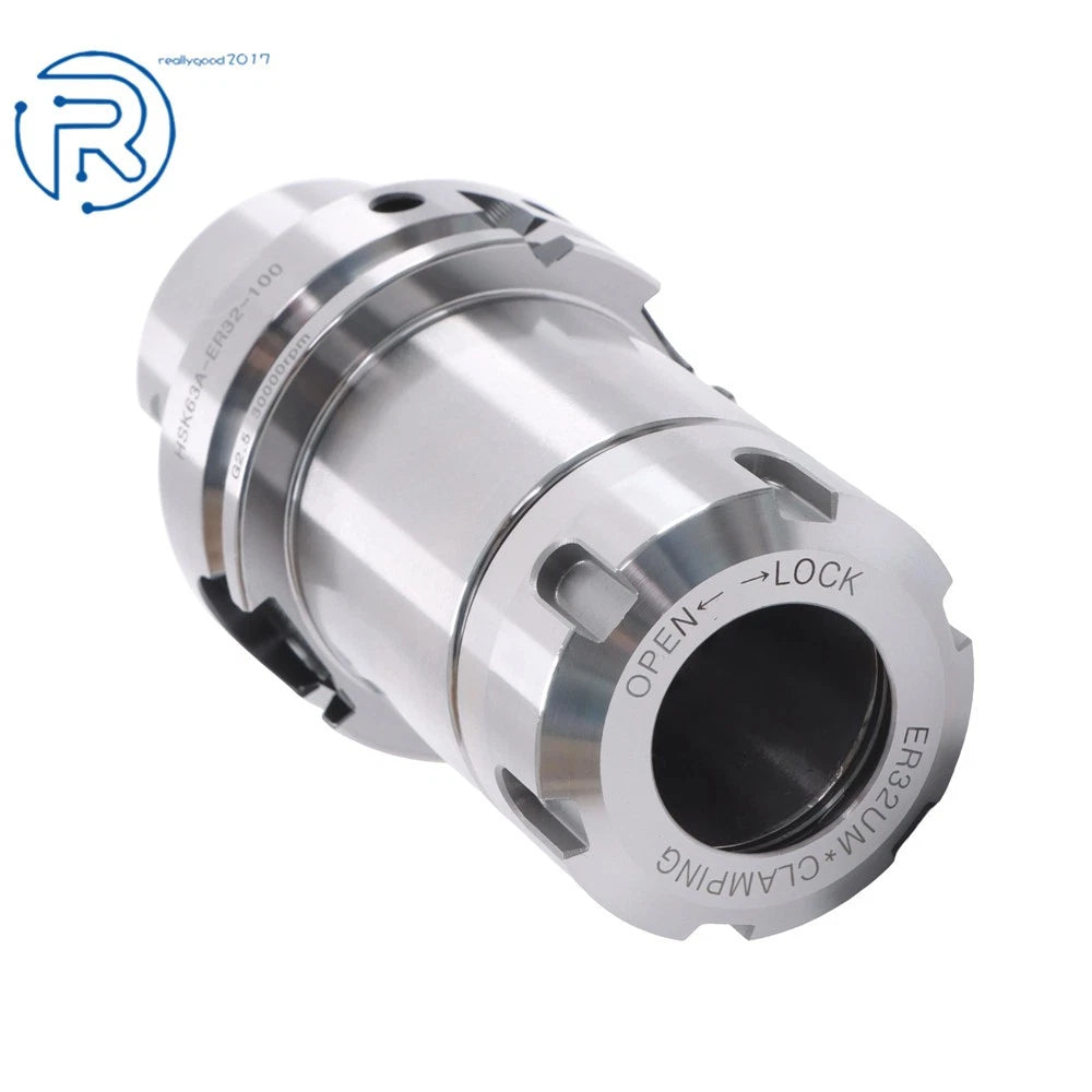 Collet Chuck Tool Holder HSK63A ER32-100 for Lathe (G2.5 30000 RPM)