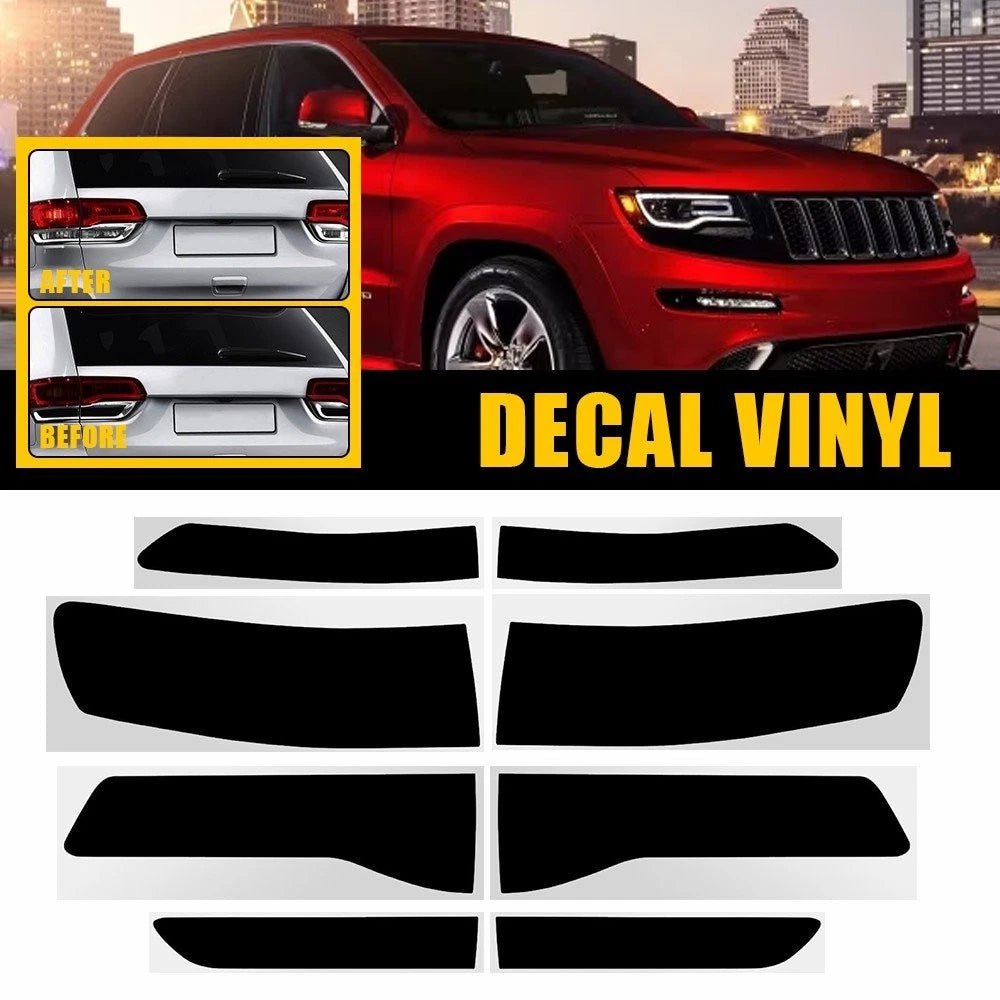 Tail Light & Reverse Rear Smoke Tint Overlay Vinyl for Cherokee (2014–2021)