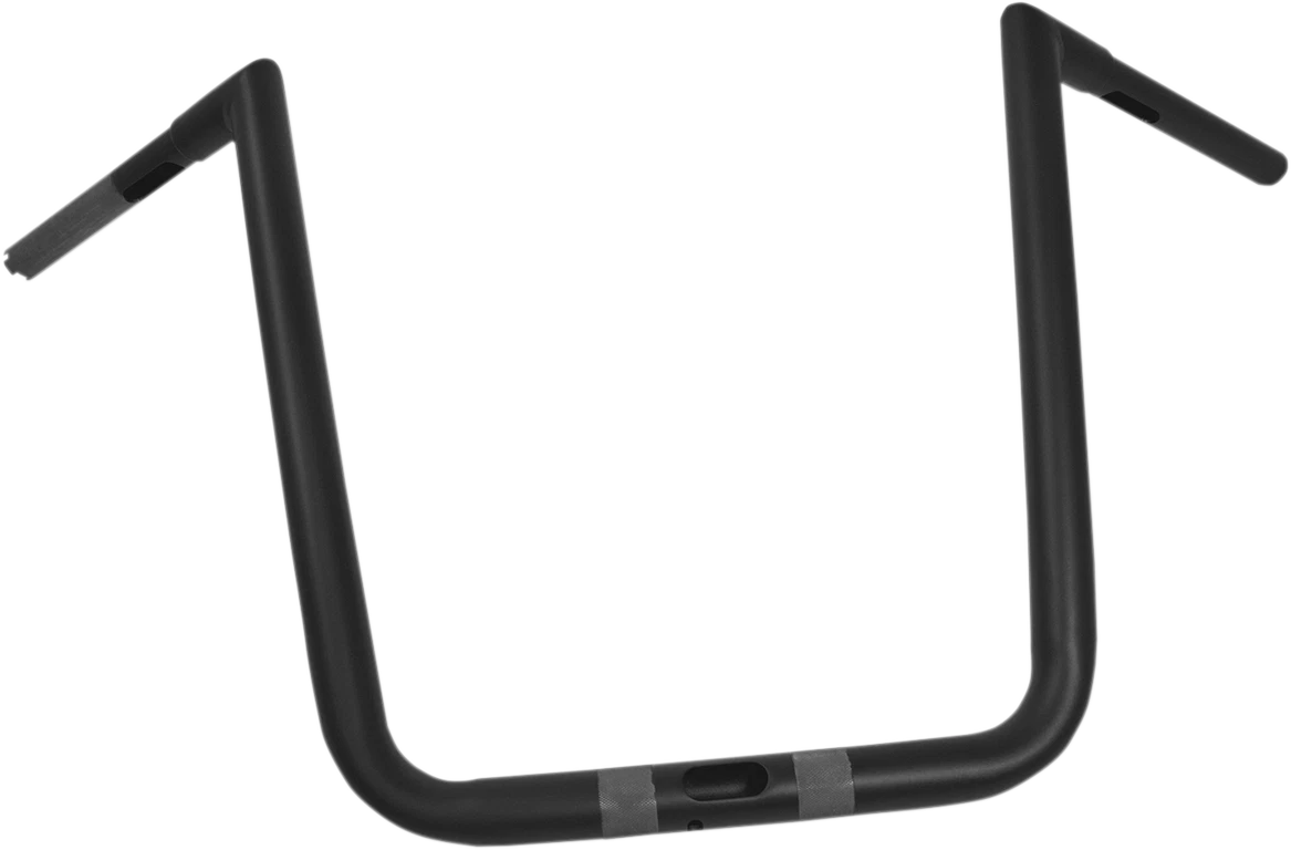 LA Choppers 1-1/4" Hefty Twin Peaks Handlebar 16" Flat Black LA-7312-66M for Harley